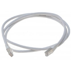 Cat. 6 netværkskabel, RJ45, STP, AWG28, hvid, 0,5m