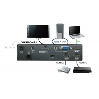 VKSMC-421, Multi-Format Video Switch med RS232 & IR Control 4K UHD   